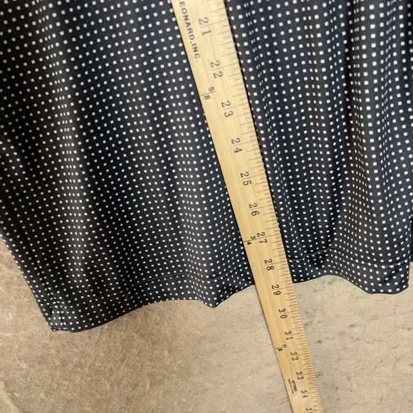 Redvanly Polo Shirt Mens Sz M Black Micro Square Performance Stretch Golf LOGO - Picture 7 of 8